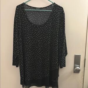 Karen Kane Black & White Polka Dot Tunic
